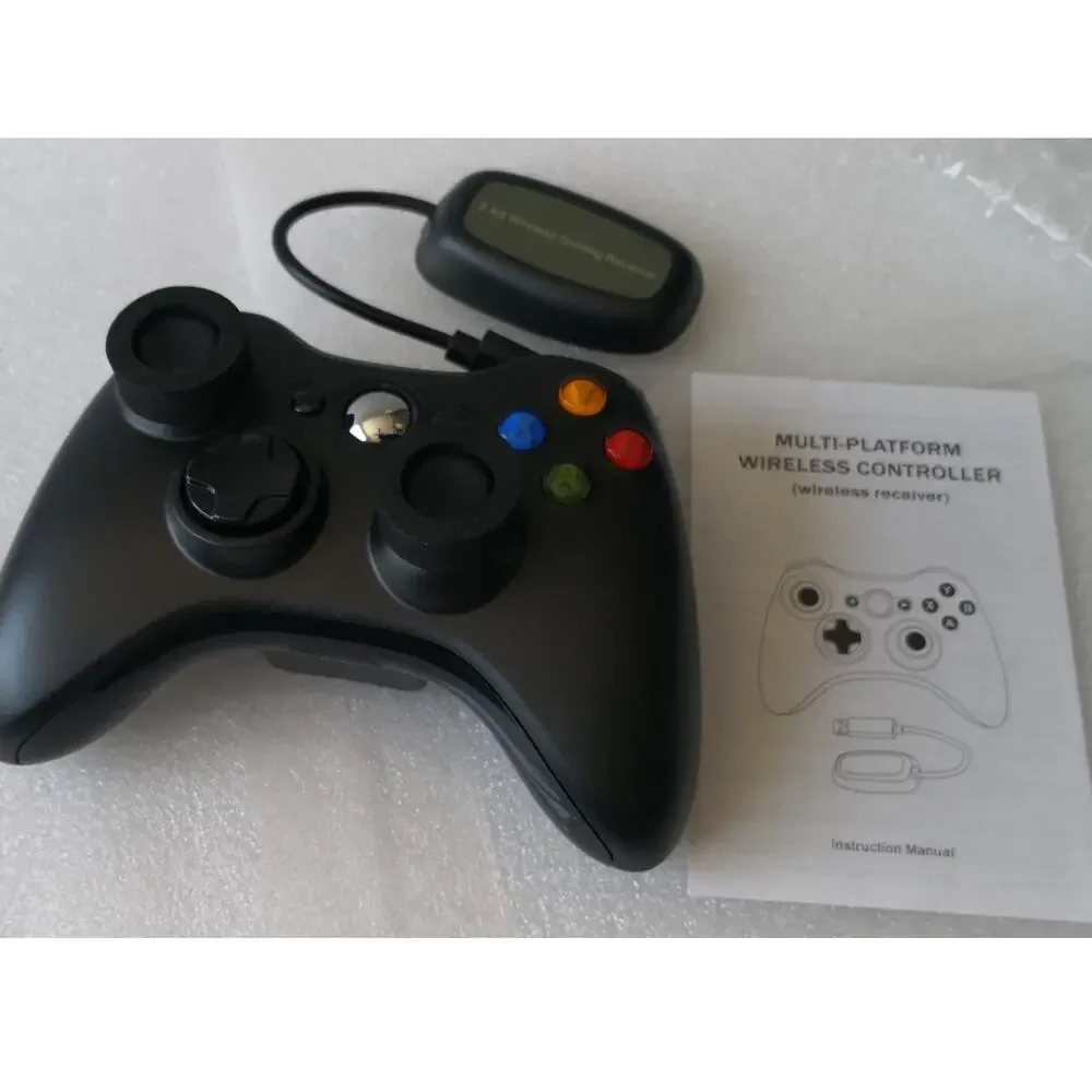 2.4G Wireless Controller for Xbox 360 & PC with USB Wireless Receiver